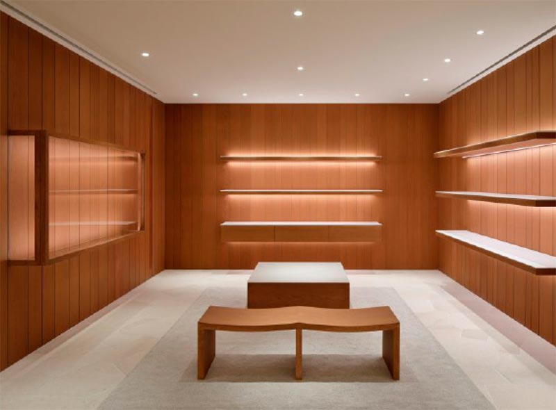 Tienda de lujo en Tokyo . Diseñador: John Pawson. Foto: Nacasa & Partners.